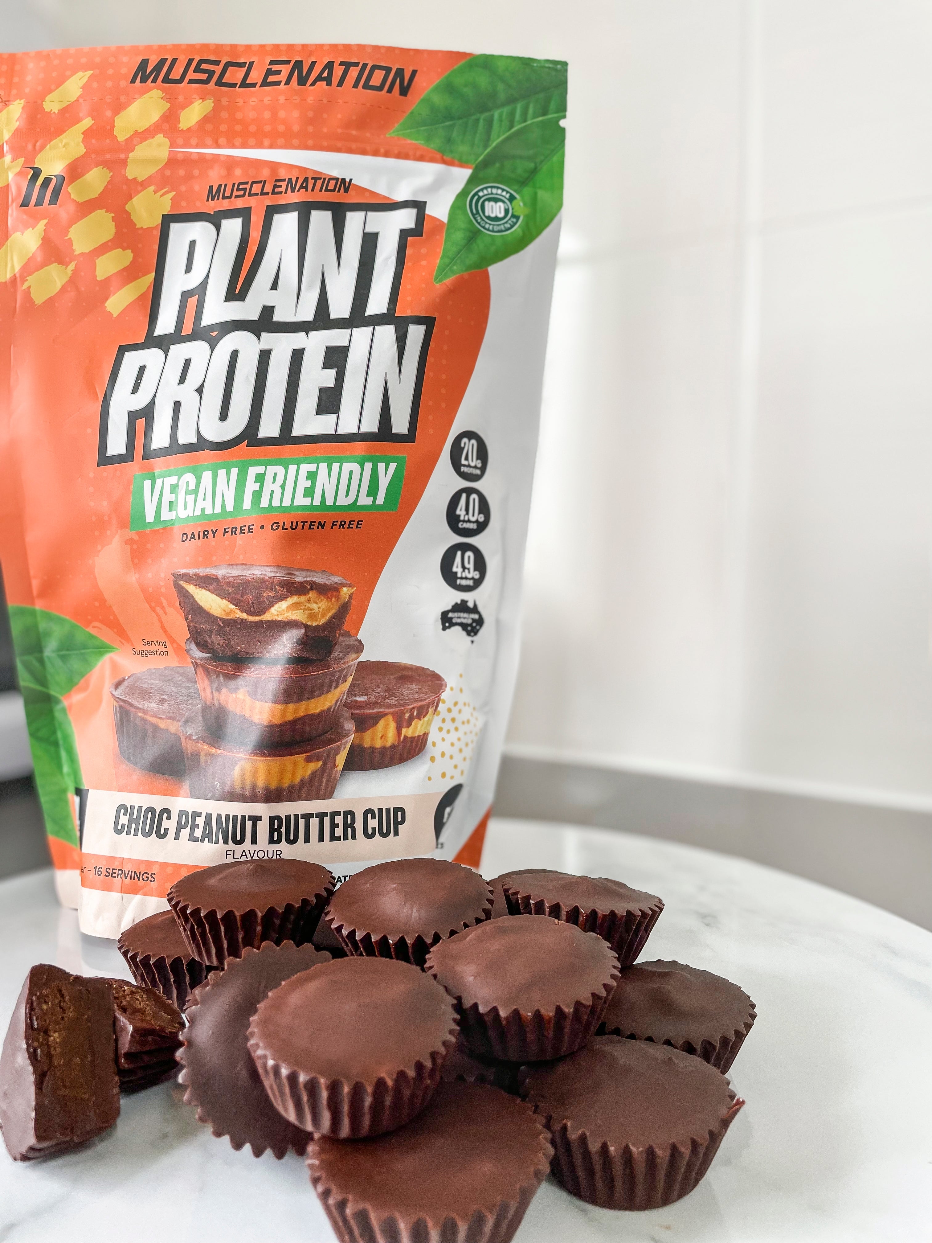 Vegan Protein Chocolate Peanut Butter Cups