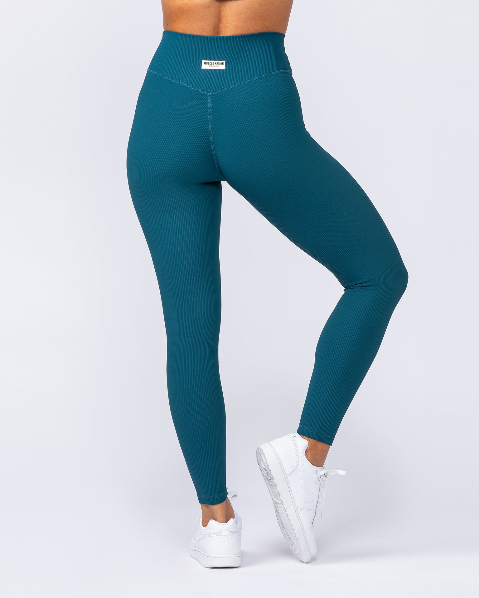 Zero Rise Rib Ankle Length Leggings - Dark Marine