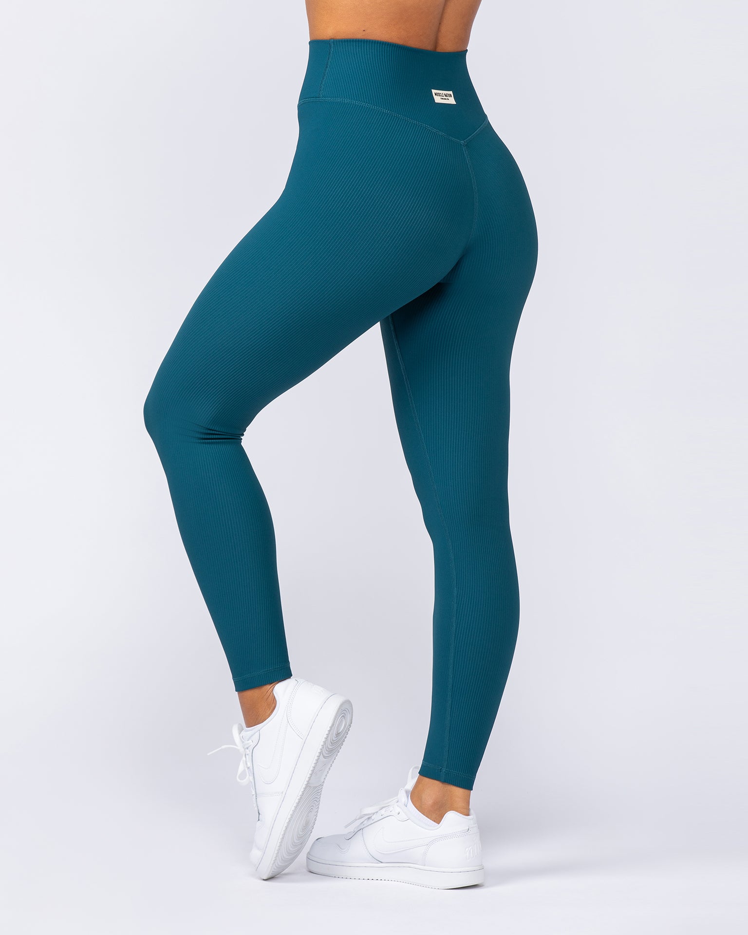 Zero Rise Rib Ankle Length Leggings - Dark Marine