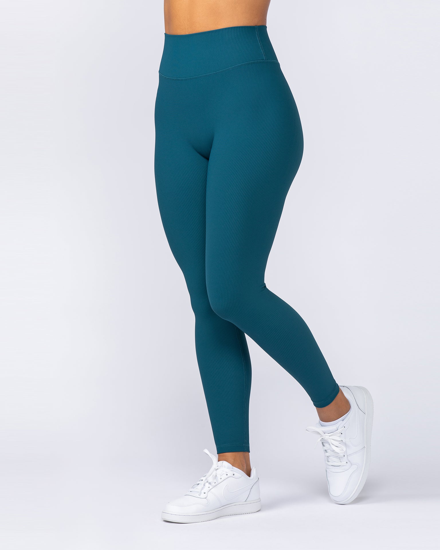 Zero Rise Rib Ankle Length Leggings - Dark Marine