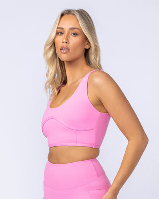 Limitless Longline Bra - Hollywood Pink-Sports Bras-XXS-112401HWPNK-XXS-MNAPPRL32767-2-Muscle Nation