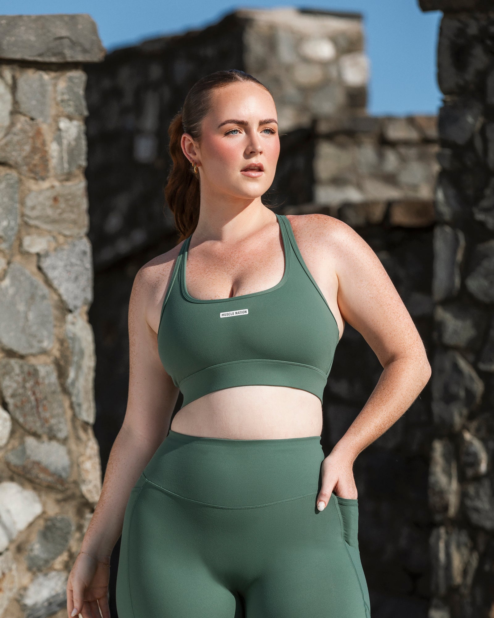 Accelerate Bra - Agate Green - Muscle Nation