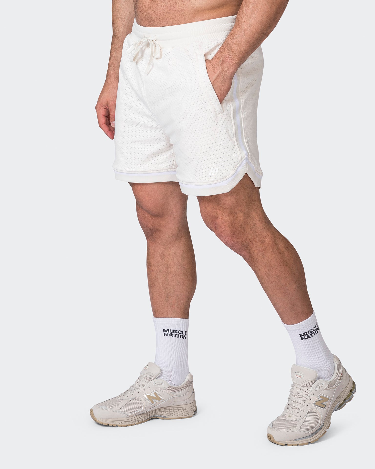 Mens 5'' Basketball Shorts - Travertine