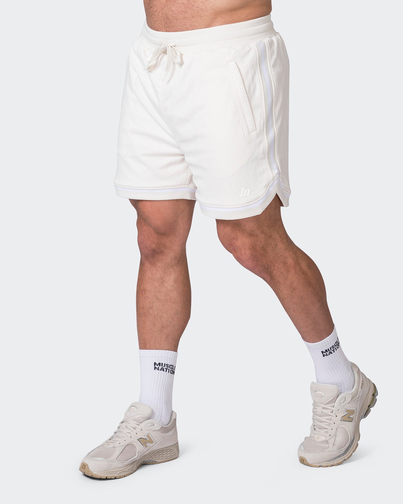 Mens 5'' Basketball Shorts - Travertine