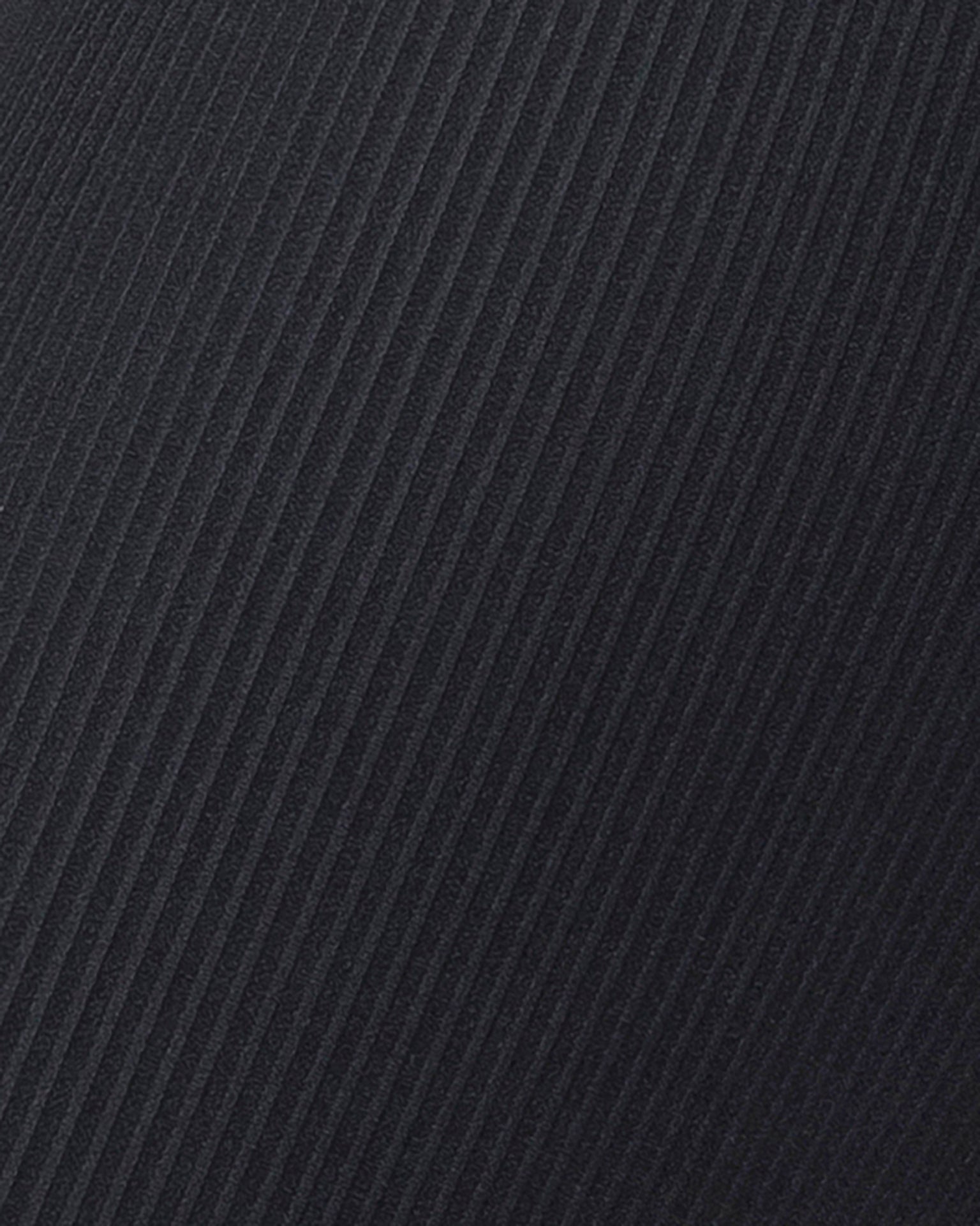 Zero Rise Rib Ankle Length Leggings - Black (Silicone Logo)