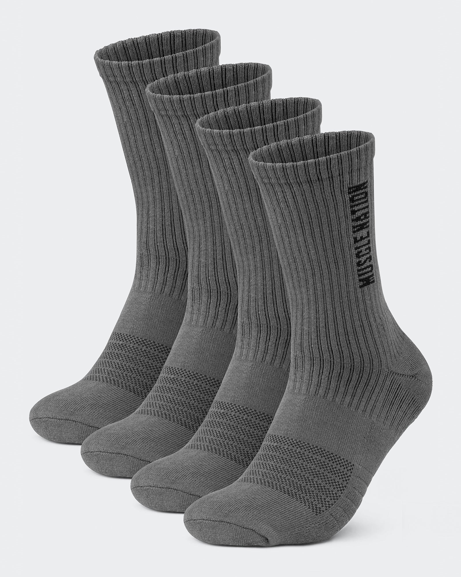 Mens Linear Crew Sock (2x Pack) Charcoal – Muscle Nation