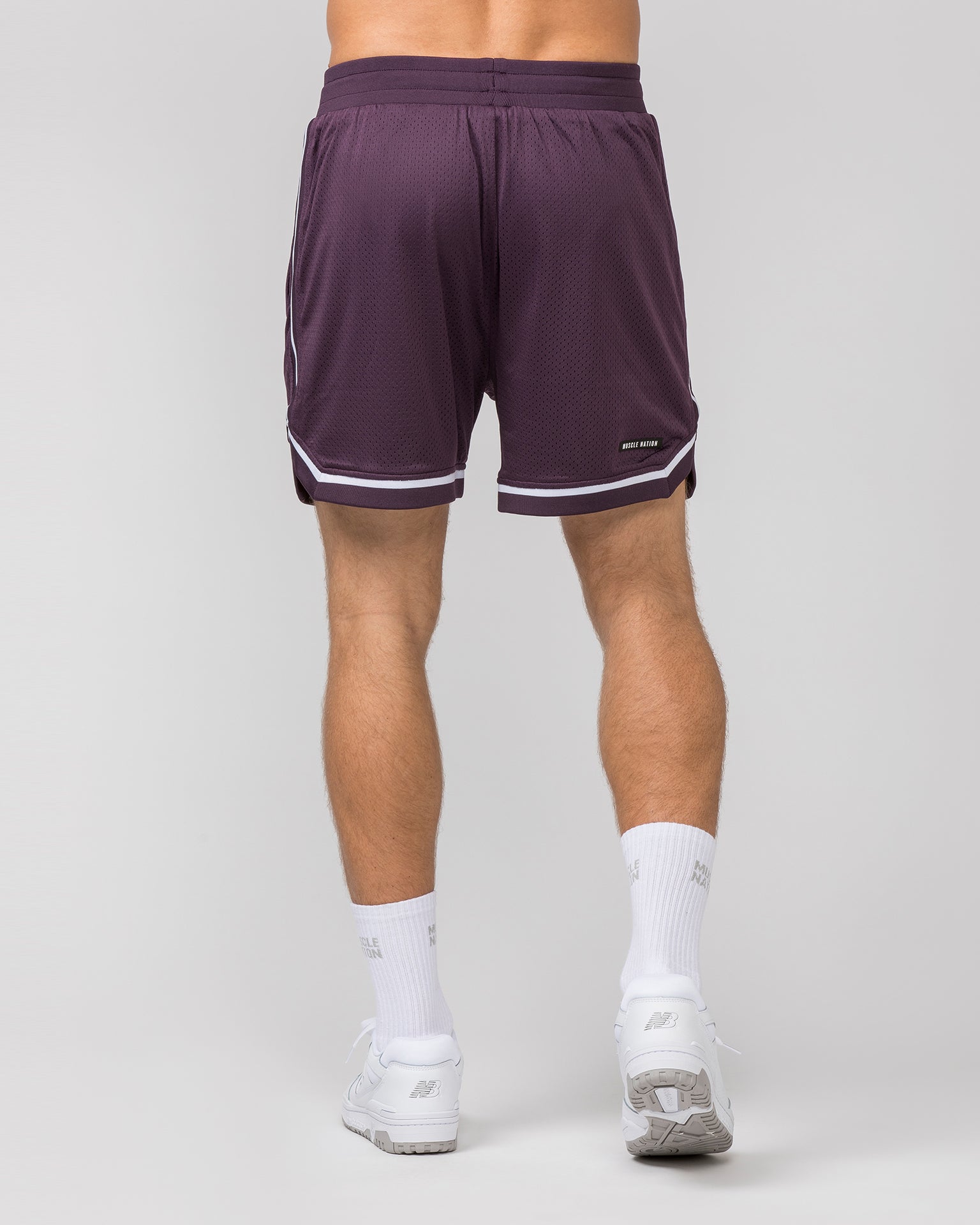 Mens Basketball 5'' Shorts - Midnight Plum