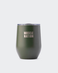 Thermal Cup Dark Khaki - Muscle Nation insulated tumbler