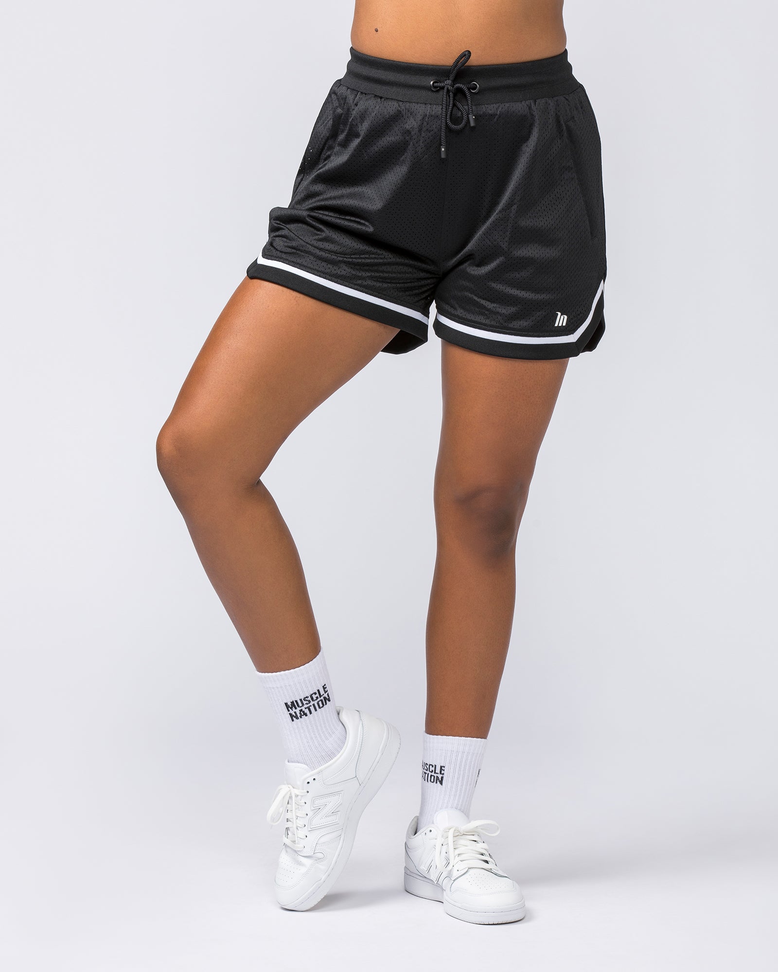 Long gym shorts womens online