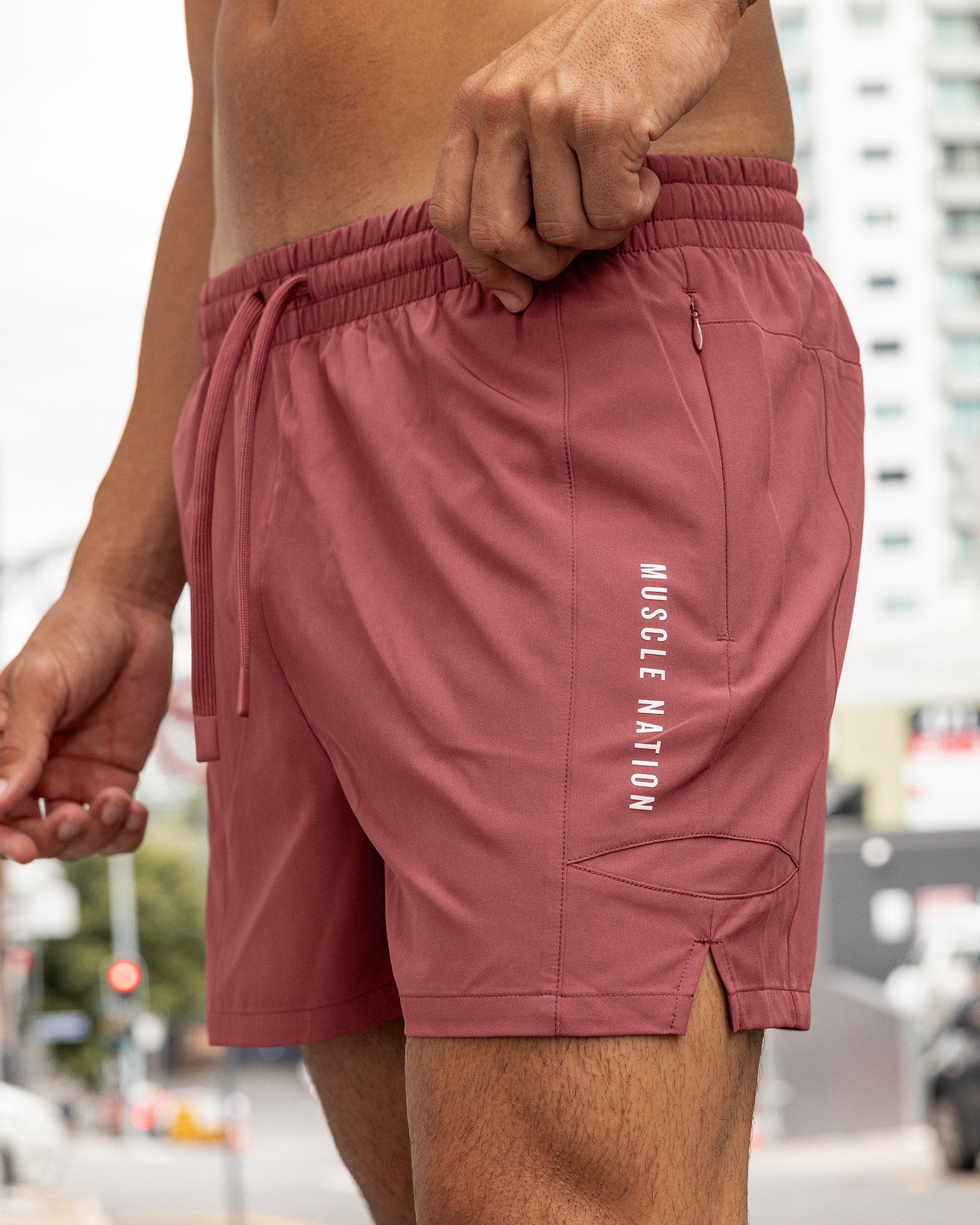 Mens Red Gym Shorts