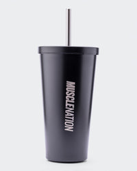 Stainless Steel Cup Black - Muscle Nation shaker bottle