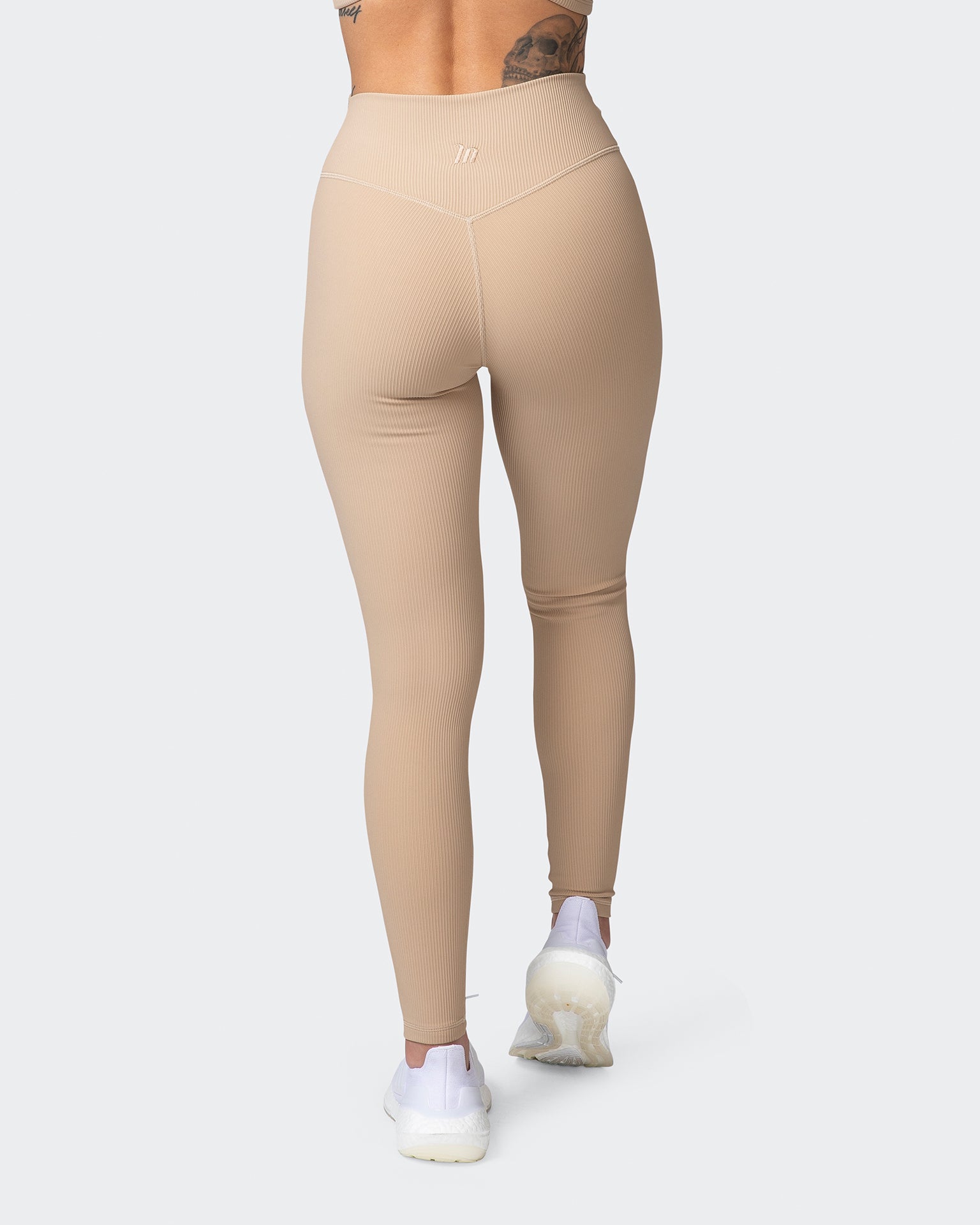 Zero Rise Rib Ankle Length Leggings - Brown Sugar