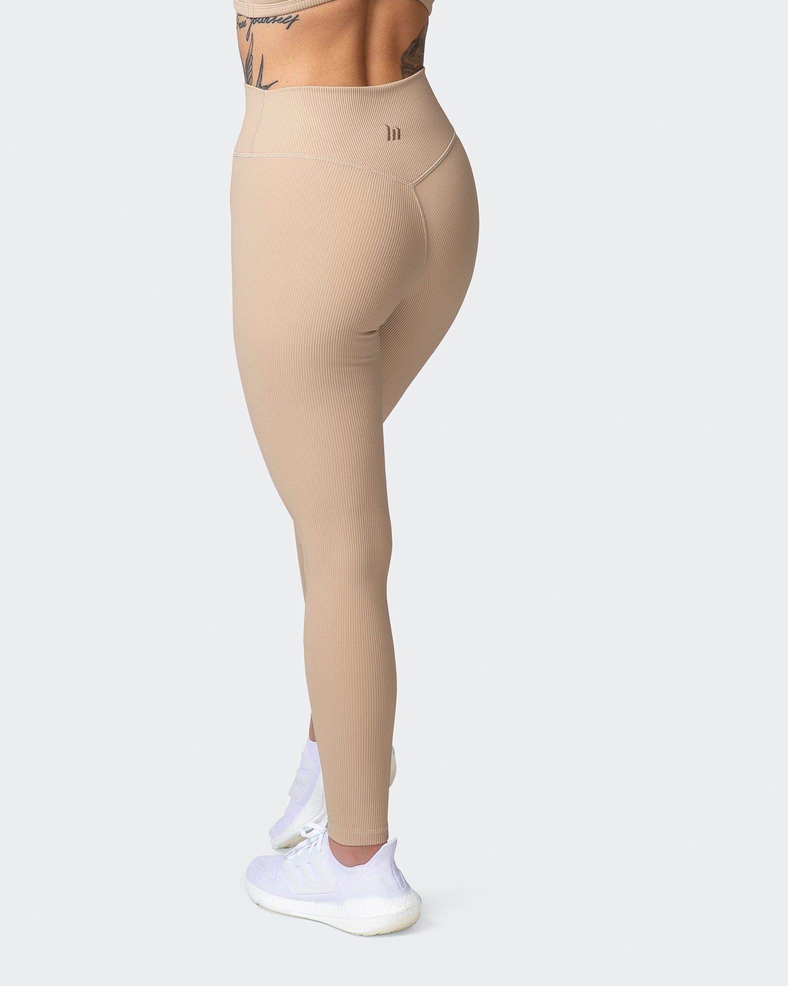 Zero Rise Rib Ankle Length Leggings - Brown Sugar