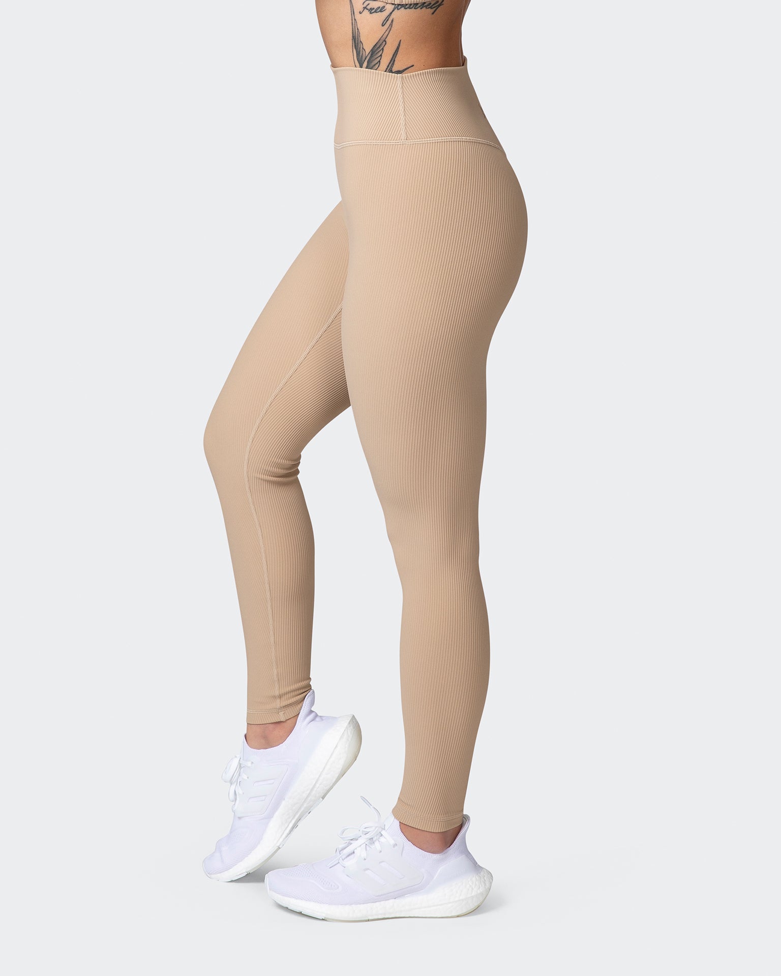 Zero Rise Rib Ankle Length Leggings - Brown Sugar