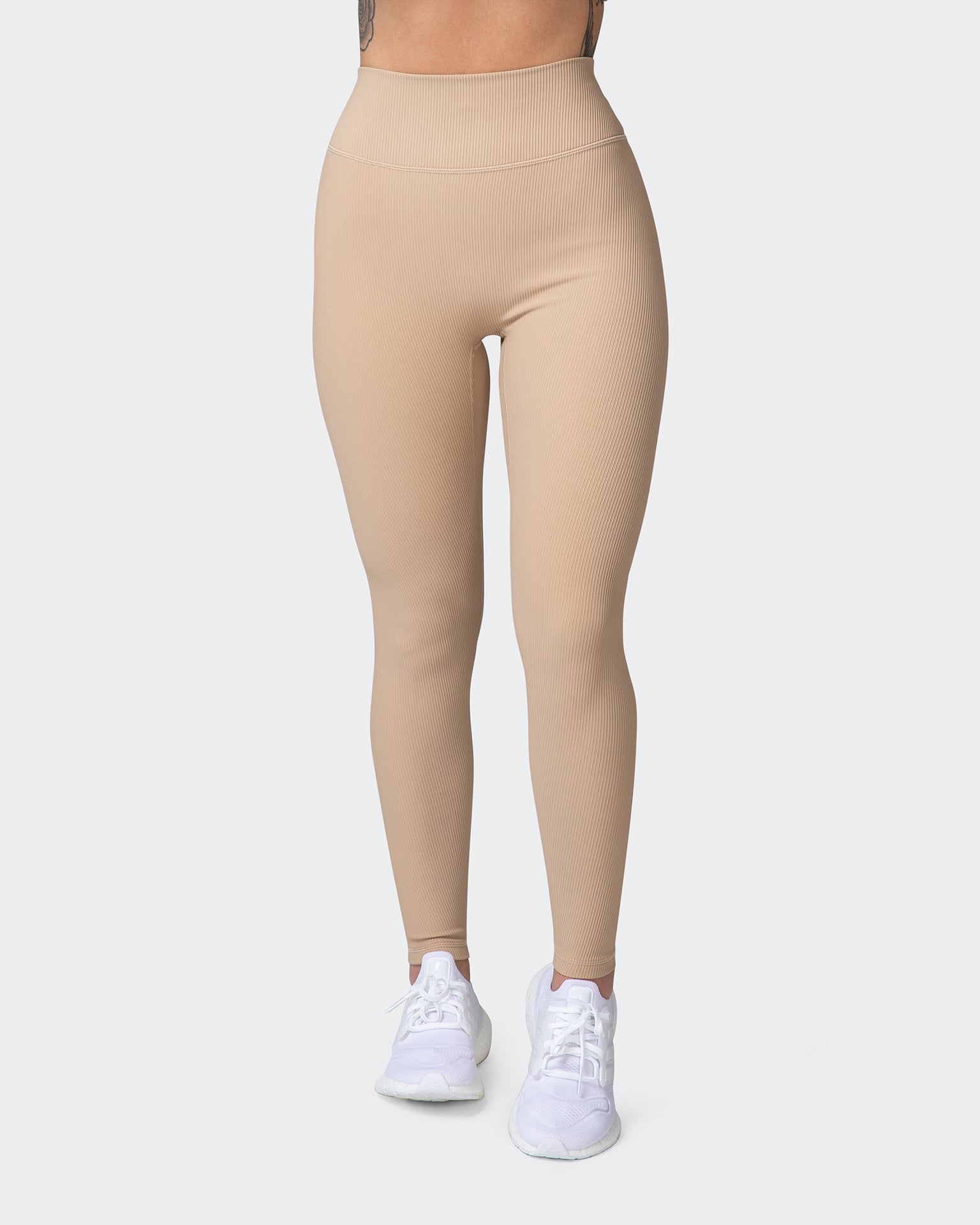 Zero Rise Rib Ankle Length Leggings - Brown Sugar