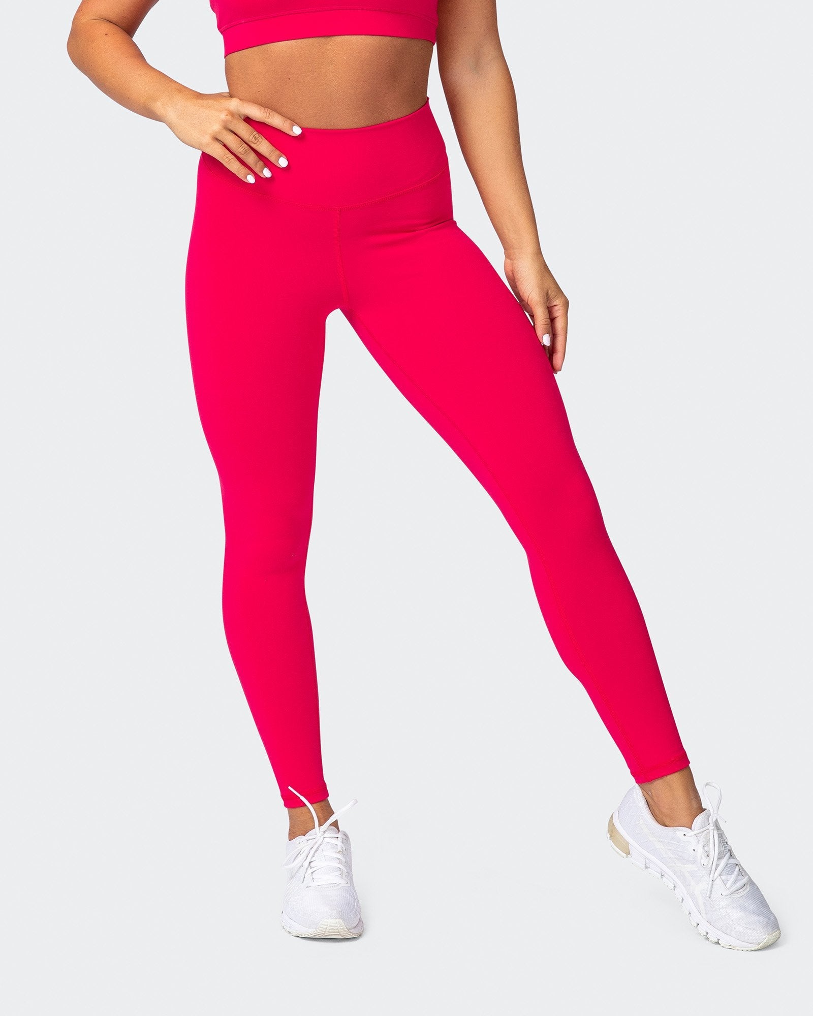 Signature Scrunch Ankle Length Leggings Hot Pink – Muscle Nation