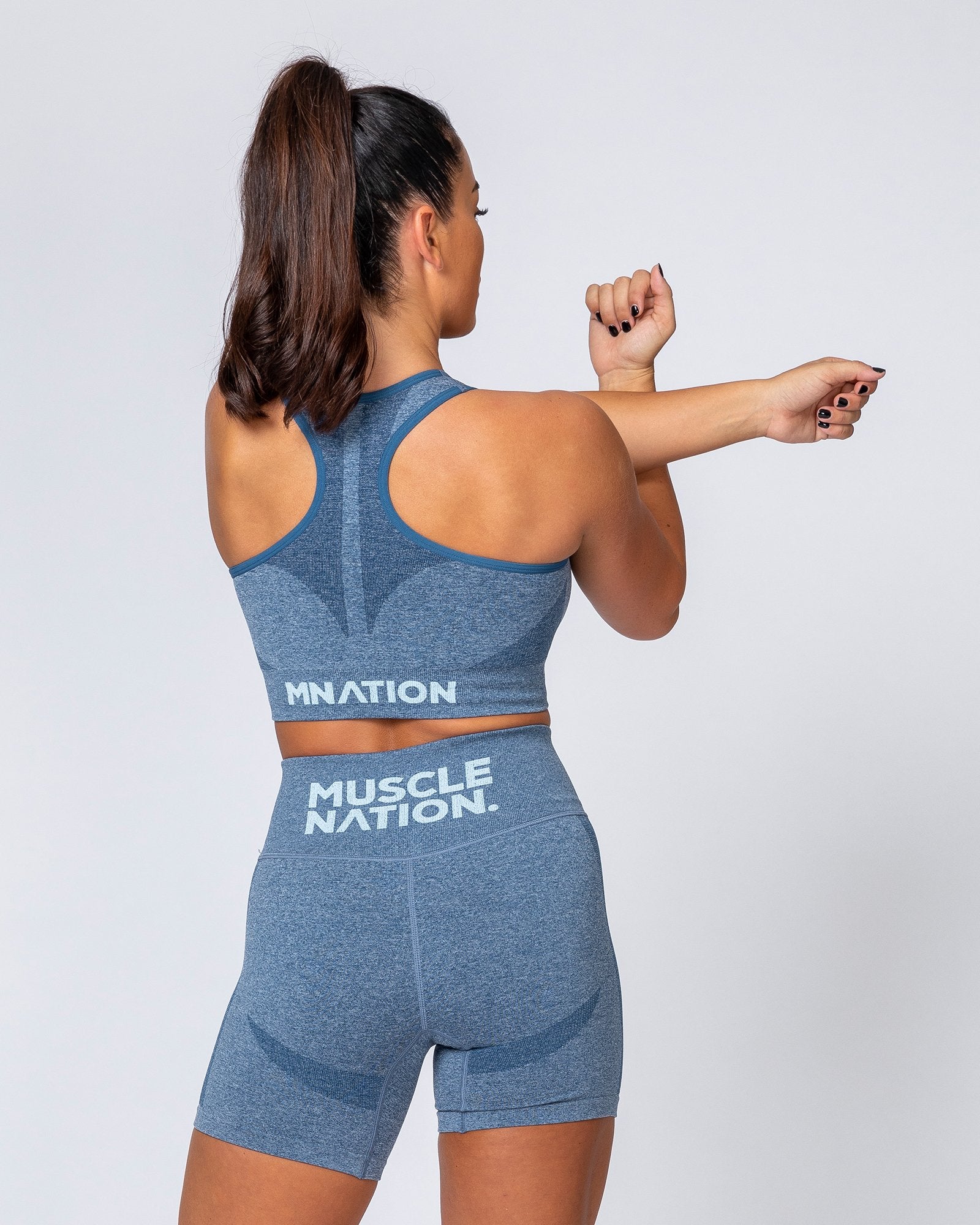Blue Sports Bras