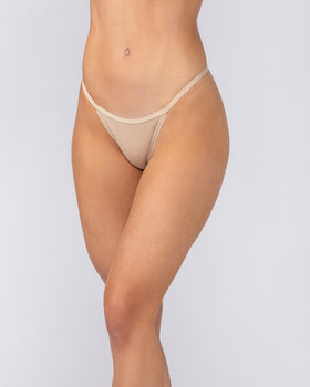 Micro G String-Underwear-Beige-1-Muscle Nation