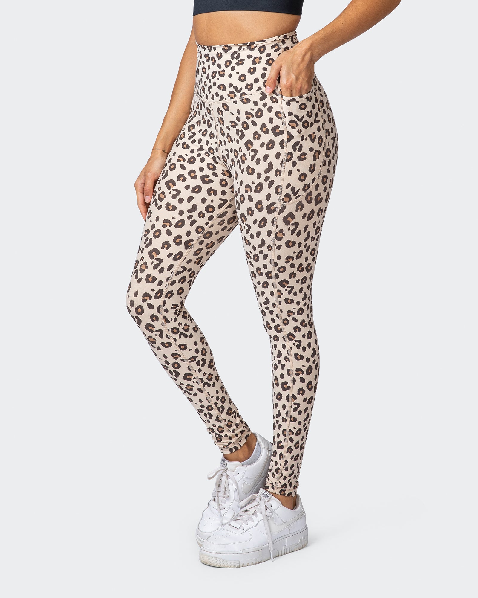 Signature Super High Pocket Full Length Leggings - Cheetah Print