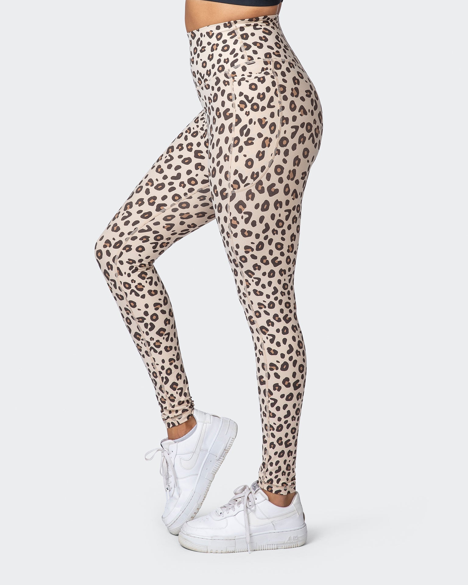Signature Super High Pocket Full Length Leggings - Cheetah Print-Leggings-XXS-112118CHET-XXS-MNAPPRL12294-4-Muscle Nation