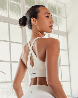Allure Longline Bra - White Grey Marl-Sports Bras-XS-082502WHTGMRL-XS-MNAPPRL43638-1-Muscle Nation