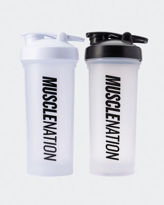1.3L MN Shaker-Accessories-Clear/White-MNAPPRL25325CLRWHT-ONE-MNAPPRL25325-1-Muscle Nation