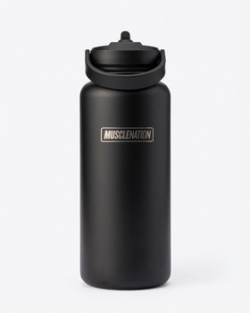 1L Insulated Water Bottle - Black