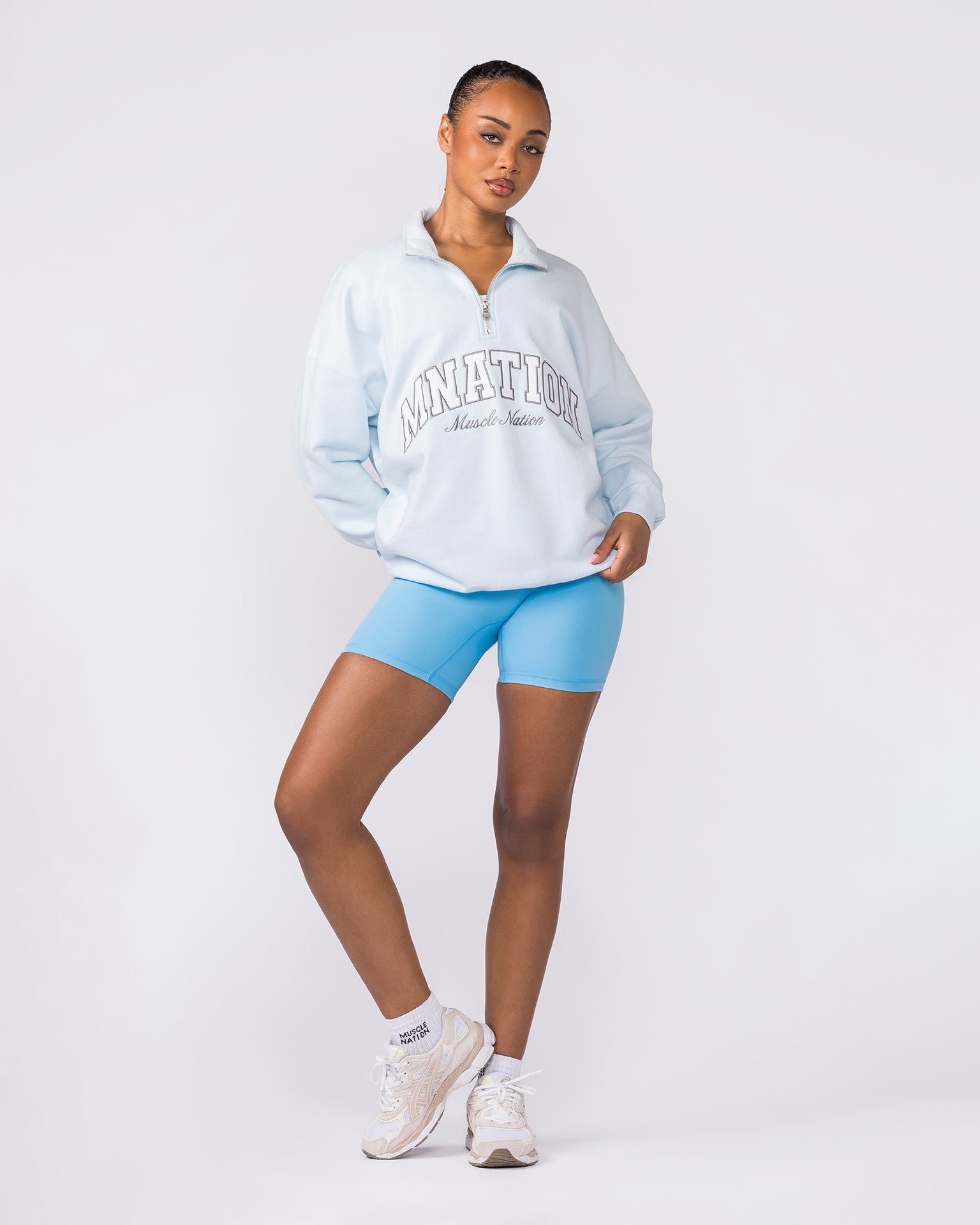 Academy Quarter Zip - Bluebell-Jumpers & Hoodies-XXS-042619BLBL-XXS-MNAPPRL50250-7-Muscle Nation