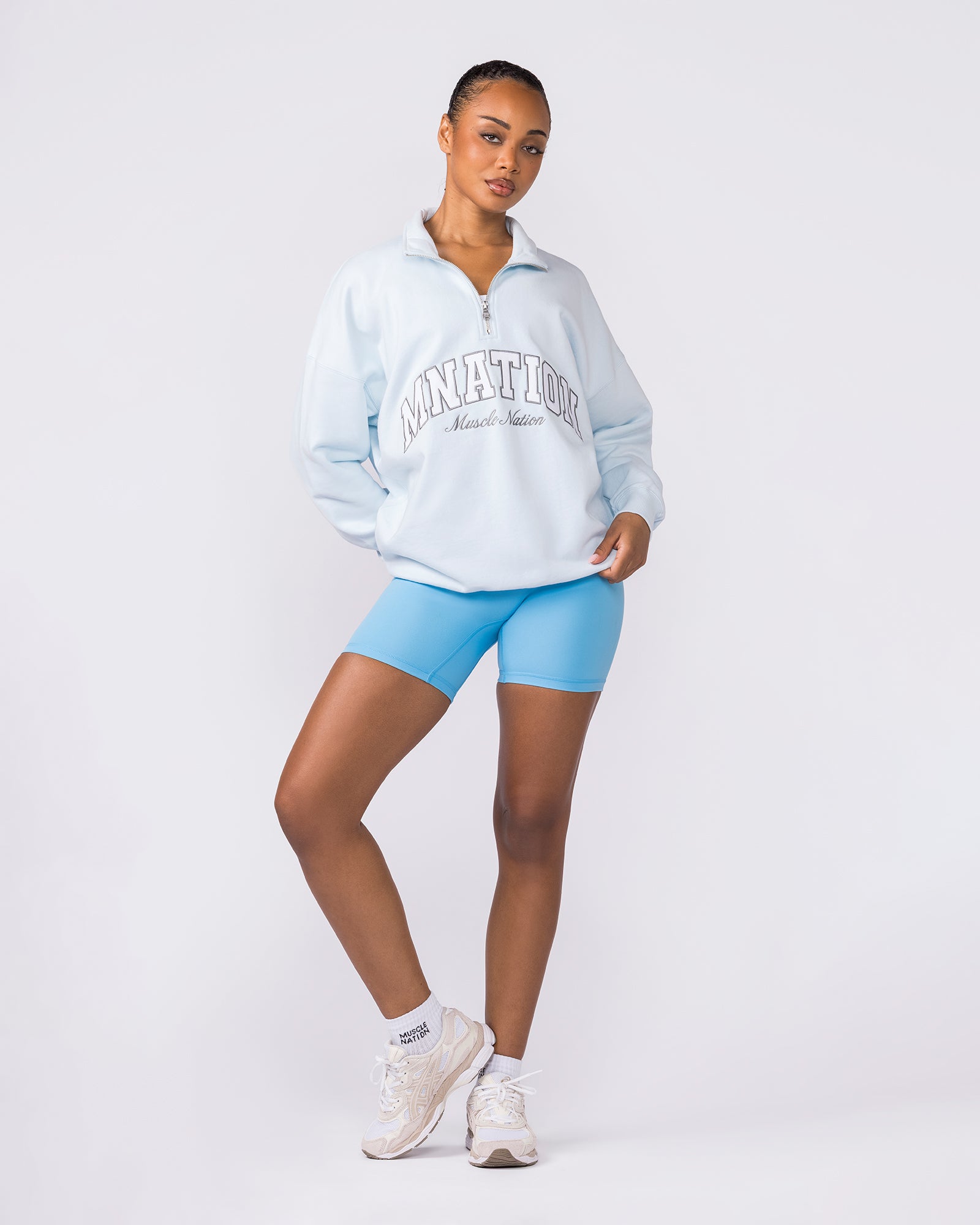 Academy Quarter Zip - Bluebell-Jumpers & Hoodies-XXS-042619BLBL-XXS-MNAPPRL50250-7-Muscle Nation