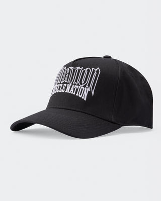 Metal A-Frame Hat - Black-Accessories-Black-ACC1125241BLK-ONE-MNAPPRL48801-2-Muscle Nation