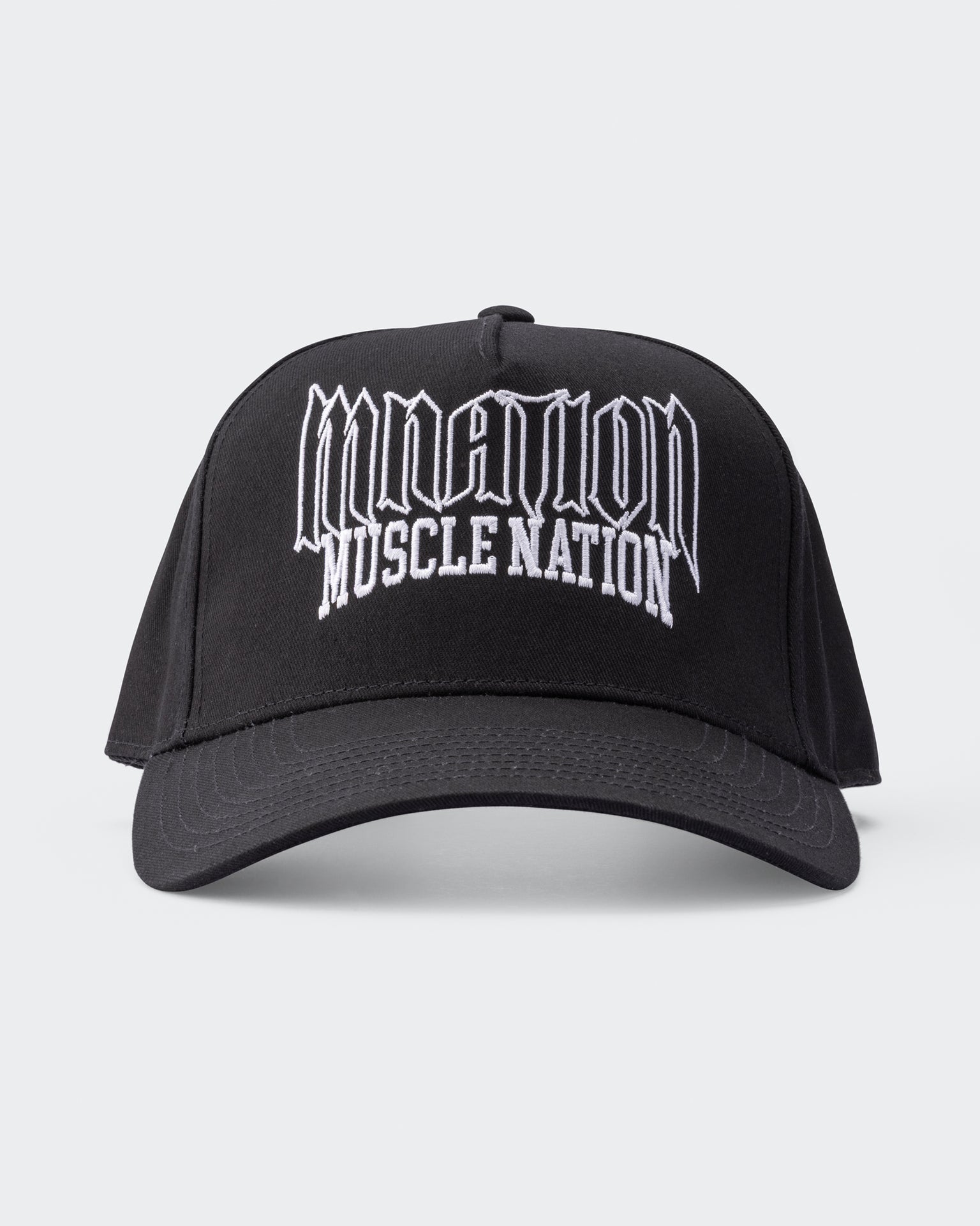 Metal A-Frame Hat - Black-Accessories-Black-ACC1125241BLK-ONE-MNAPPRL48801-1-Muscle Nation