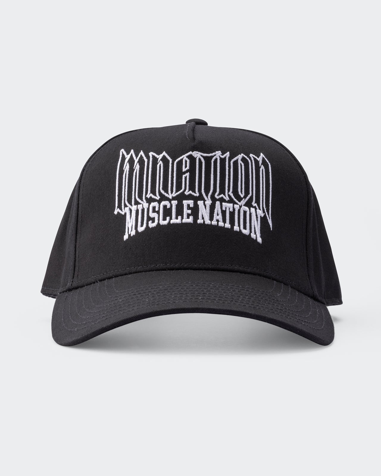 Metal A-Frame Hat - Black-Accessories-Black-ACC1125241BLK-ONE-MNAPPRL48801-3-Muscle Nation