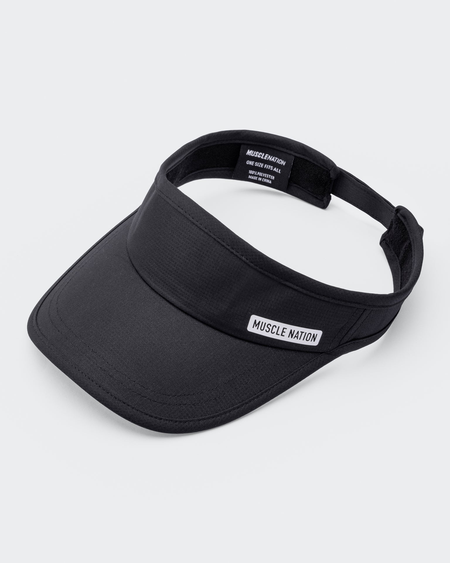 Muscle Nation Active Visor - Black-Accessories-Black-ACC1124176BLK-ONE-MNAPPRL32757-2-Muscle Nation