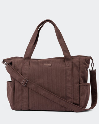 Muscle Nation Corduroy Tote Bag – Espresso – image 1