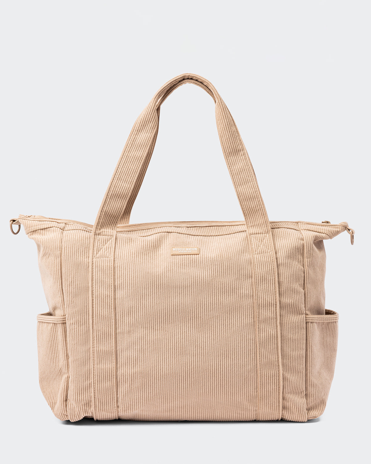 Muscle Nation Corduroy Tote Bag - Latte