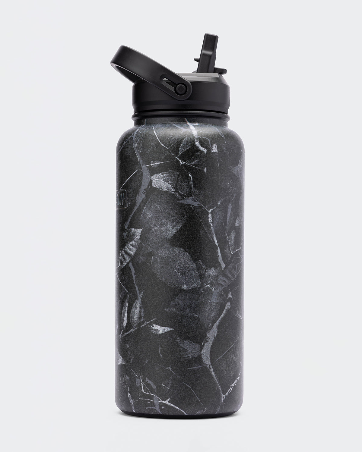 1L Insulated Water Bottle - Tree Camo Monochrome