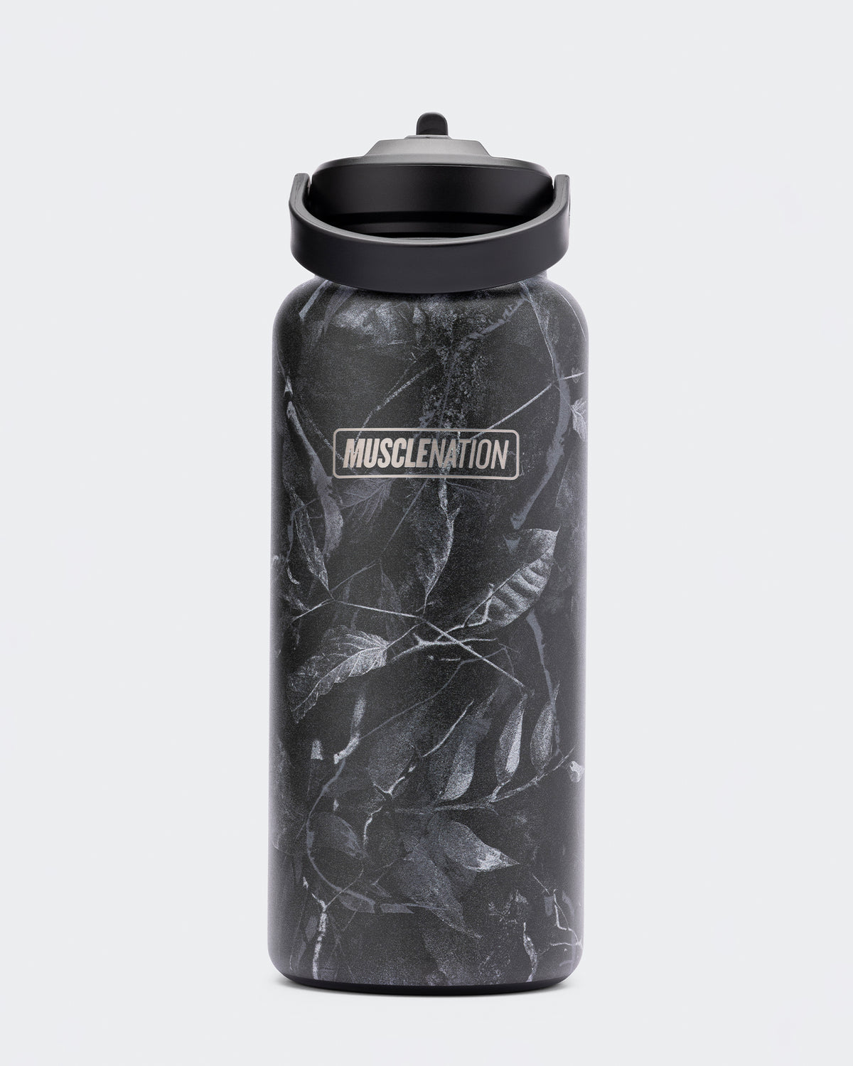 1L Insulated Water Bottle - Tree Camo Monochrome