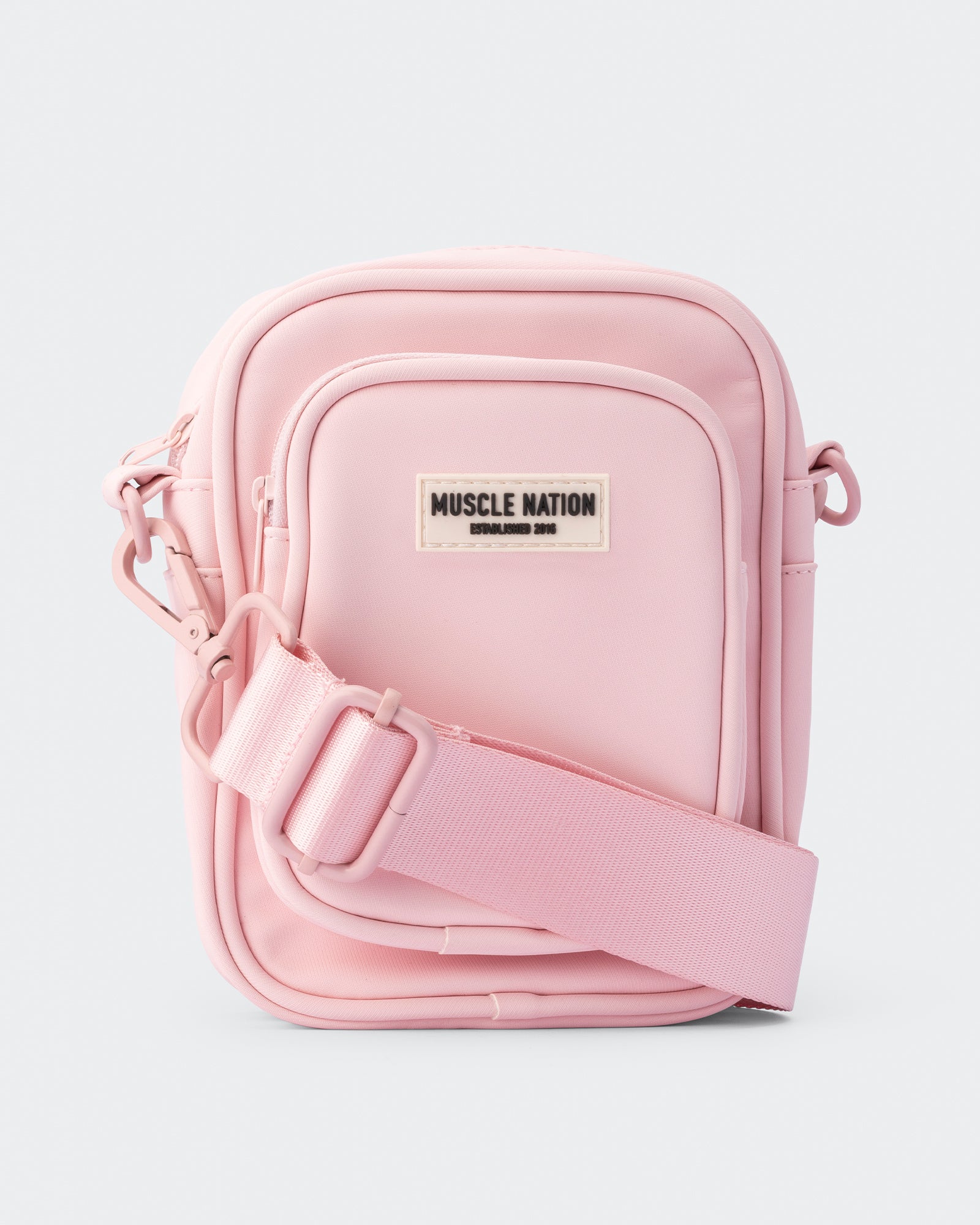 MN Mini Cross Body Bag - Pale Pink-Bags-ONE-AC112332PALPNK-One Size-MNAPPRL28496-1-Muscle Nation
