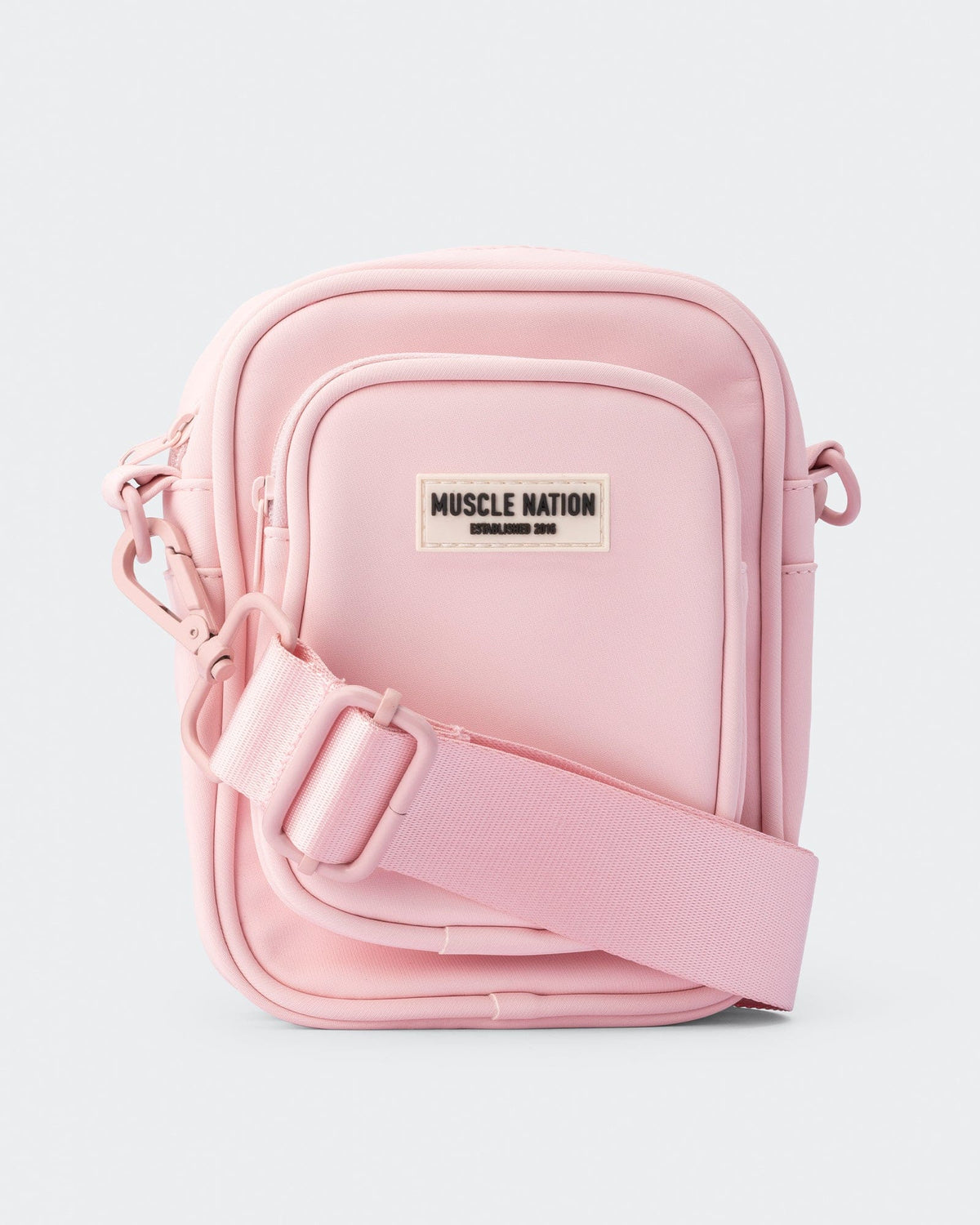 Muscle Nation Mini Cross Body Bag - Pale Pink