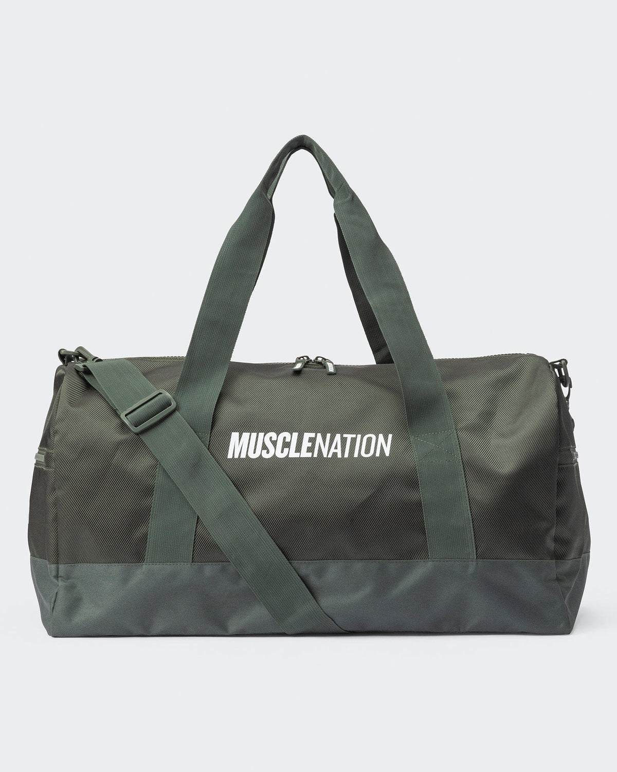 Muscle Nation Khaki Overnight Bag