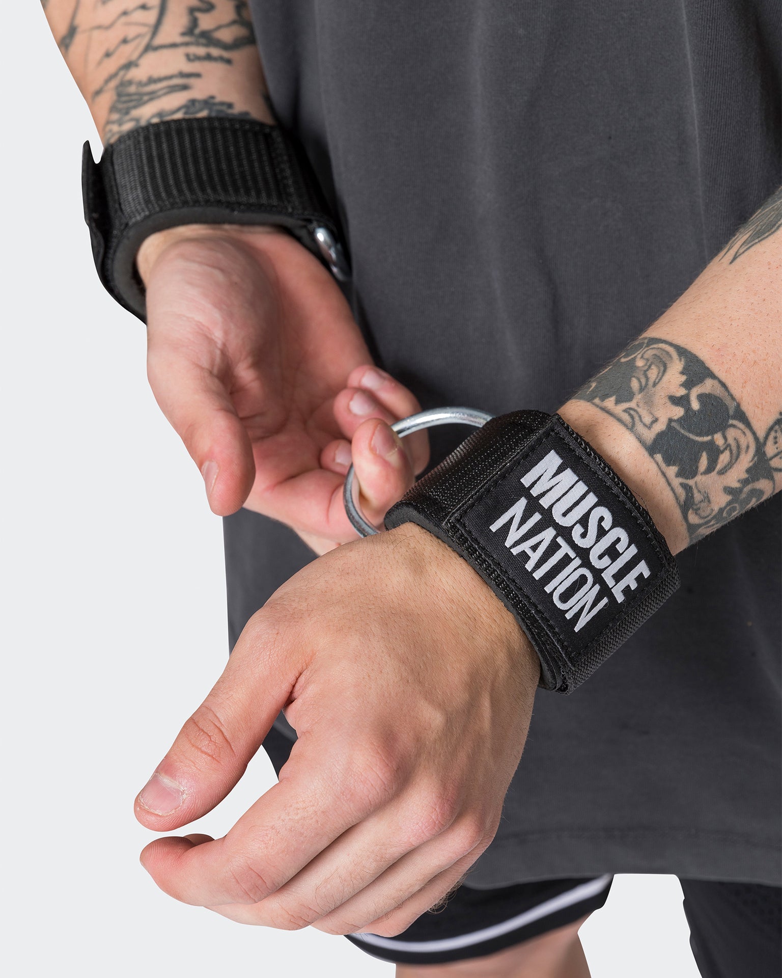 Ankle Straps - Black-Belts & Straps-ONE-MNAPP22199-MNAPP22199-7-Muscle Nation