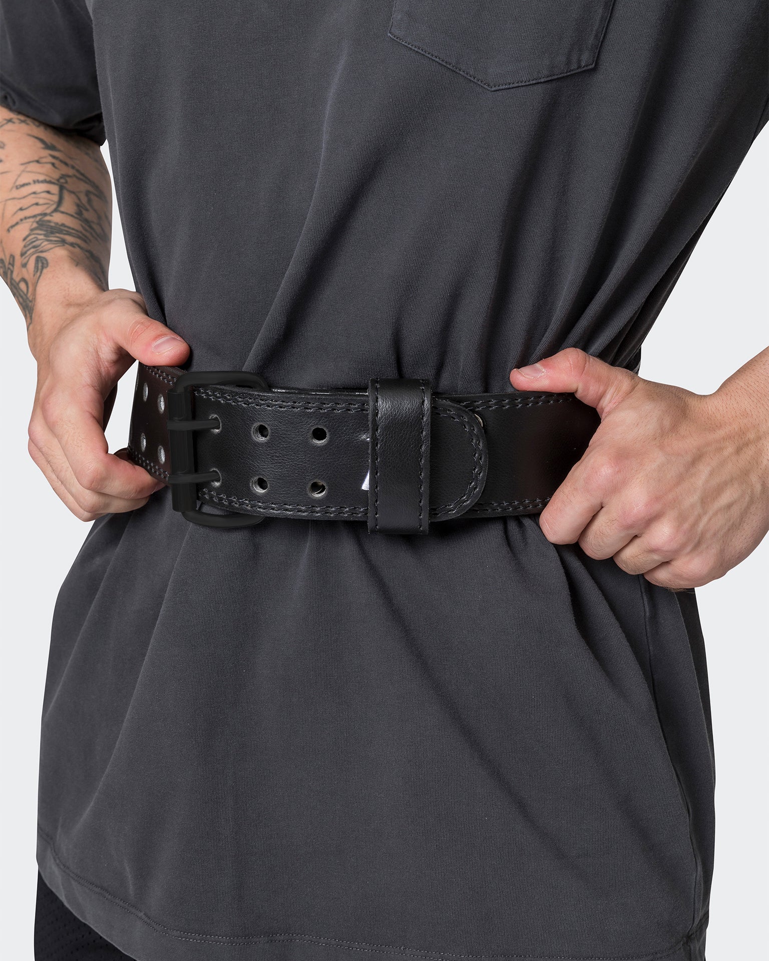 Lifting Belt - Black-Belts & Straps-S/M/L-MNAPP22197-MNAPP22197-5-Muscle Nation