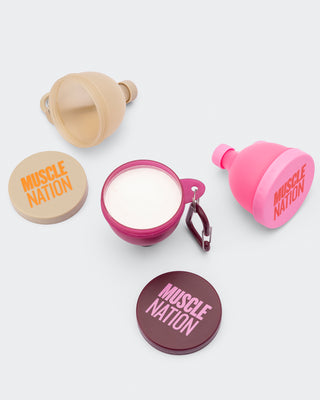 Fill And Go Funnel (x3 Pack) - Hollywood Pink Multi-Accessories-Hollywood Pink Multi-ACC022568HWPNKM-ONE-MNAPPRL42422-1-Muscle Nation