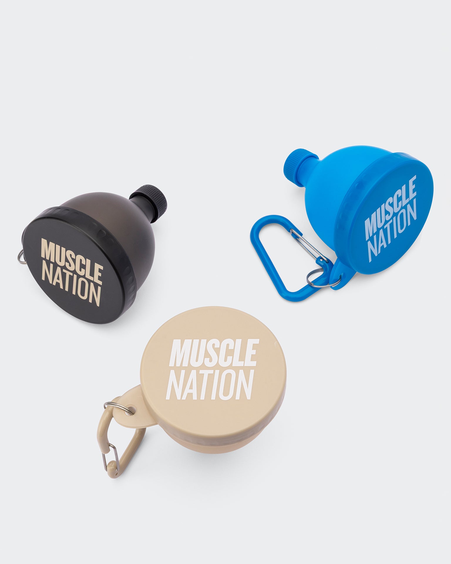 Fill And Go Funnel (x3 Pack) - Blue / Stone / Black-Accessories-Blue Stone Multi-ACC022568BLUSTNM-ONE-MNAPPRL42423-2-Muscle Nation