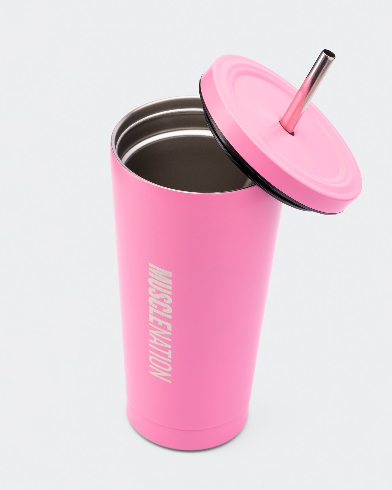 Stainless Steel Cup - Hollywood Pink-Accessories-Hollywood Pink-ACC022574HWPNK-ONE-MNAPPRL42438-2-Muscle Nation