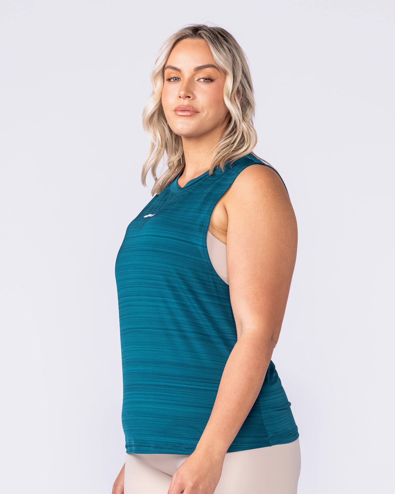 Active Drop Arm Training Tank - Dark Marine-Singlets & Tanks-XXS-1125126DRKMRN-XXS-MNAPPRL45093-3-Muscle Nation