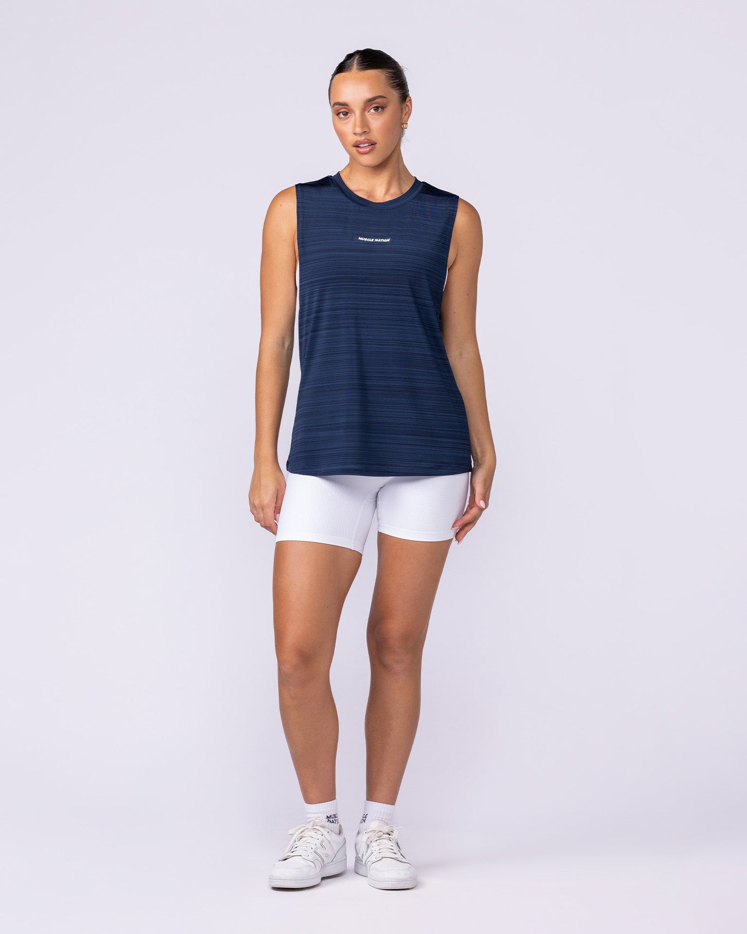 Active Drop Arm Training Tank - Navy-Singlets & Tanks-XXS-1125126NAVY-XXS-MNAPPRL45111-5-Muscle Nation