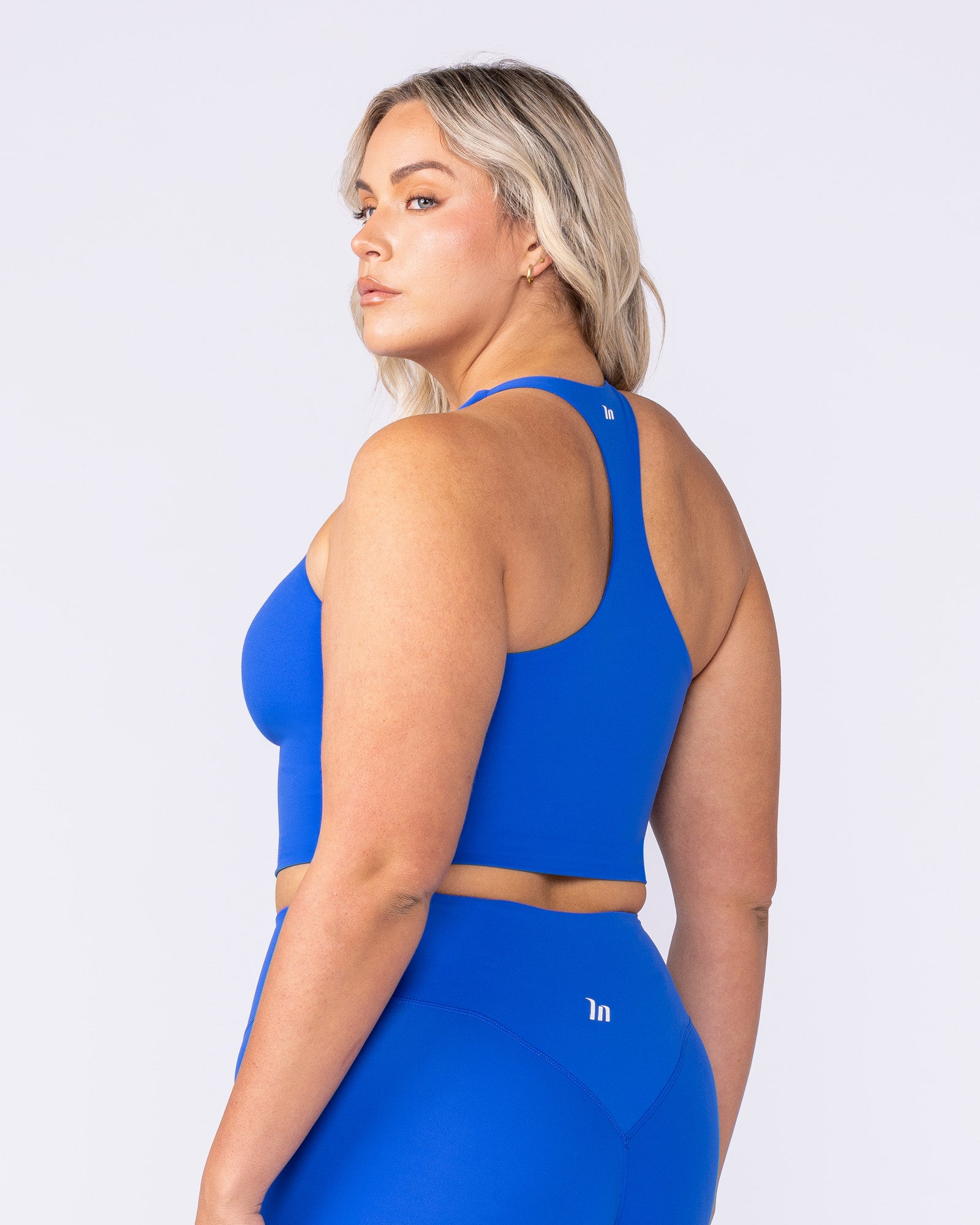 Active Form Cropped Tank - Bondi Blue-Singlets & Tanks-XXS-1125128BONDIBLU-XXS-MNAPPRL45345-2-Muscle Nation