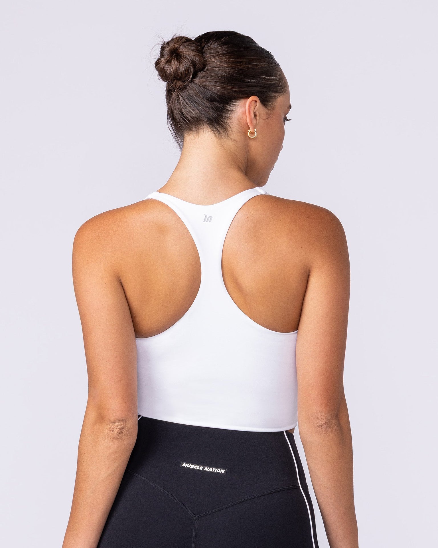 Active Form Cropped Tank - White-Singlets & Tanks-XXS-1125128WHT-XXS-MNAPPRL45372-4-Muscle Nation