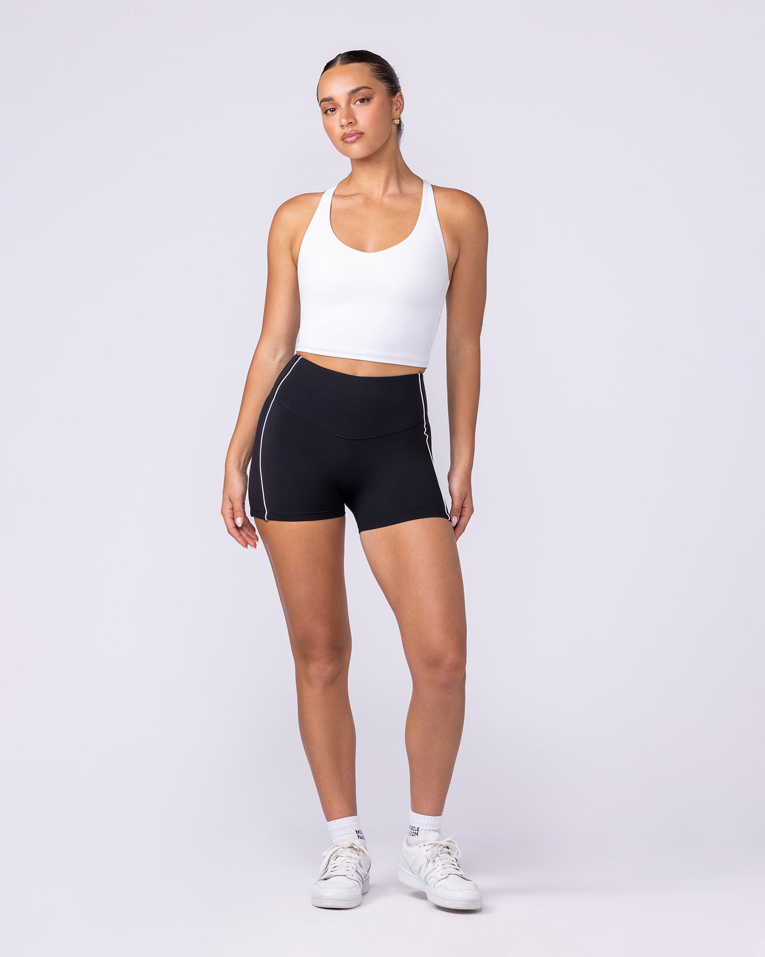 Active Form Cropped Tank - White-Singlets & Tanks-XXS-1125128WHT-XXS-MNAPPRL45372-5-Muscle Nation